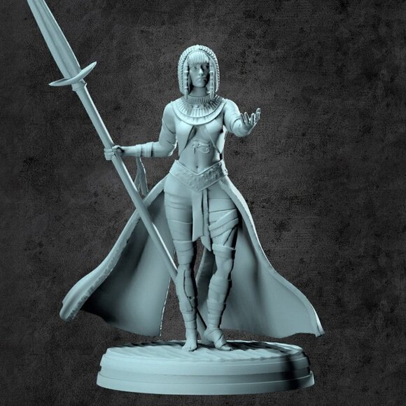 Mummy Lord Miniature For Tabletop RPGs | Kraken Collectibles Monster Series - Picture 7 of 7
